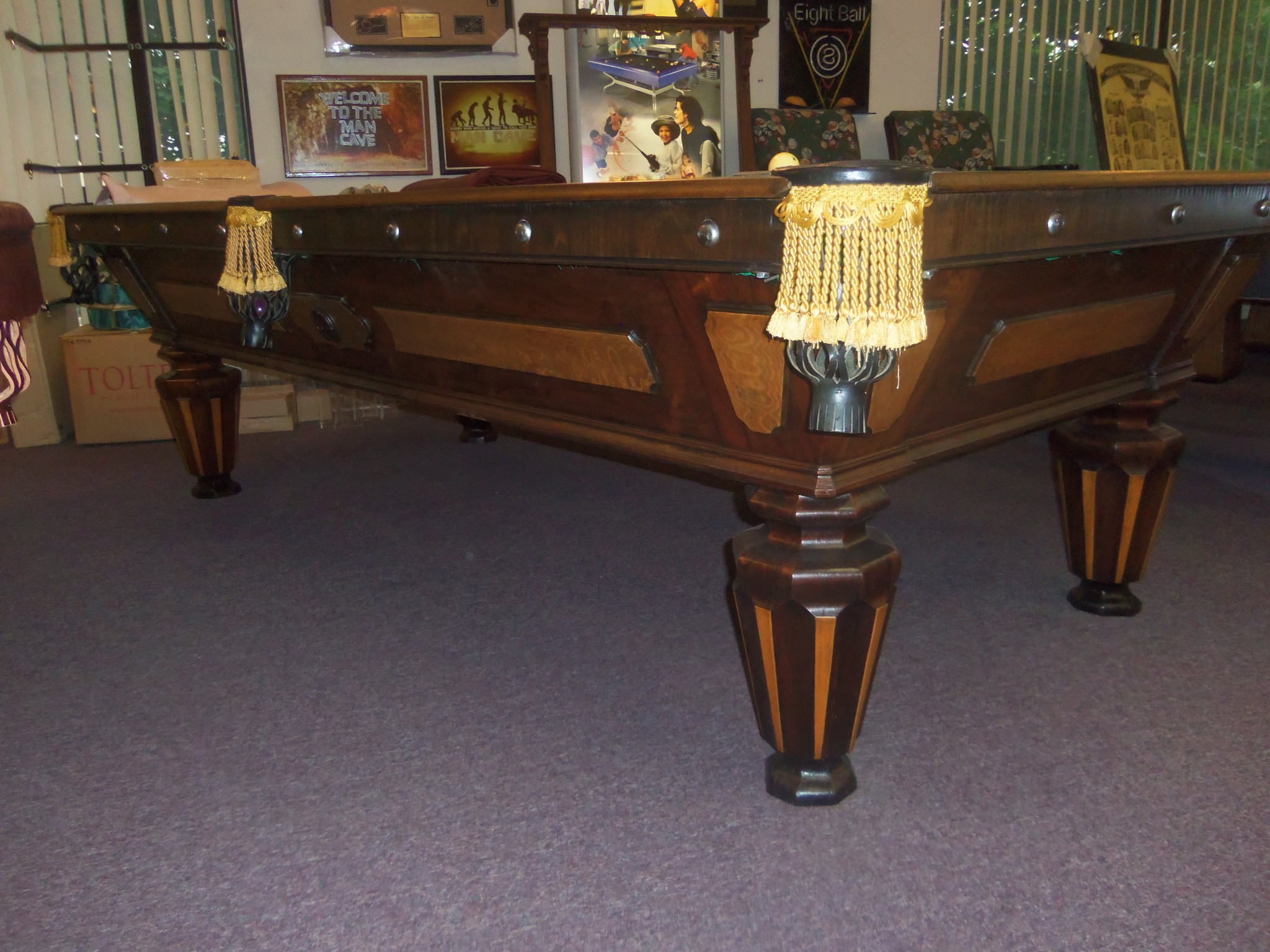Antique 1880's Phelan Pool Table Cagle's Billiards